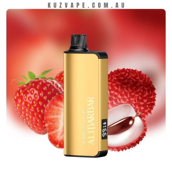 ALIBARBAR INGOT 9000 Puffs Strawberry Lychee