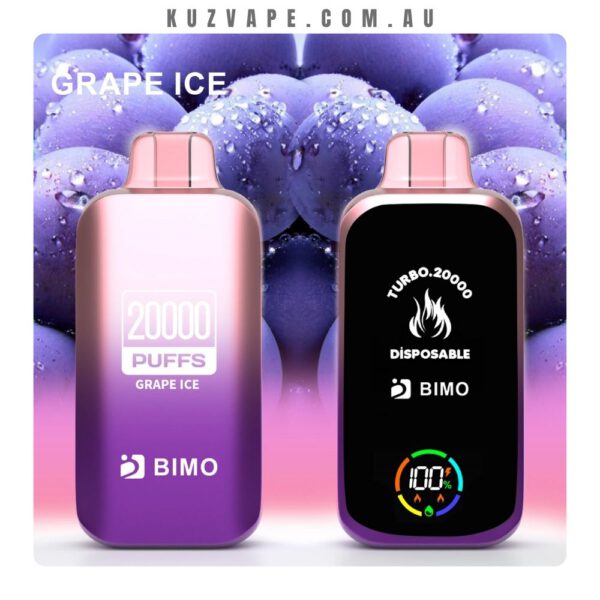 BIMO Turbo 20000 Puffs Grape Ice