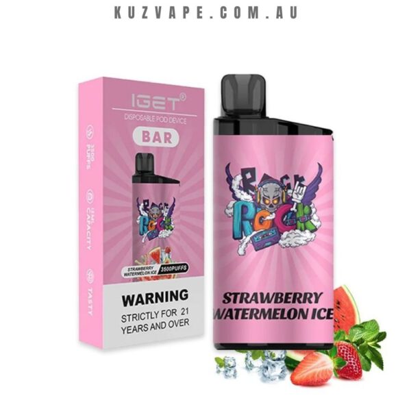 IGET Bar 3500 Puffs Strawberry Watermelon Ice