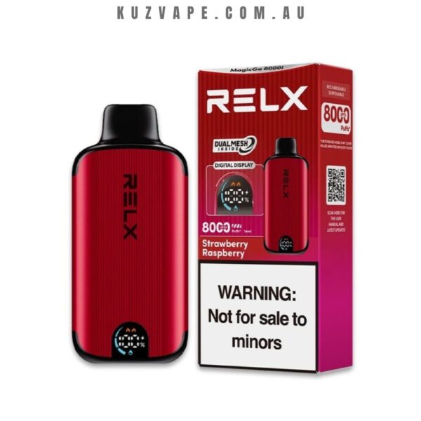 RELX MagicGo 8000 Puffs Strawberry Raspberry