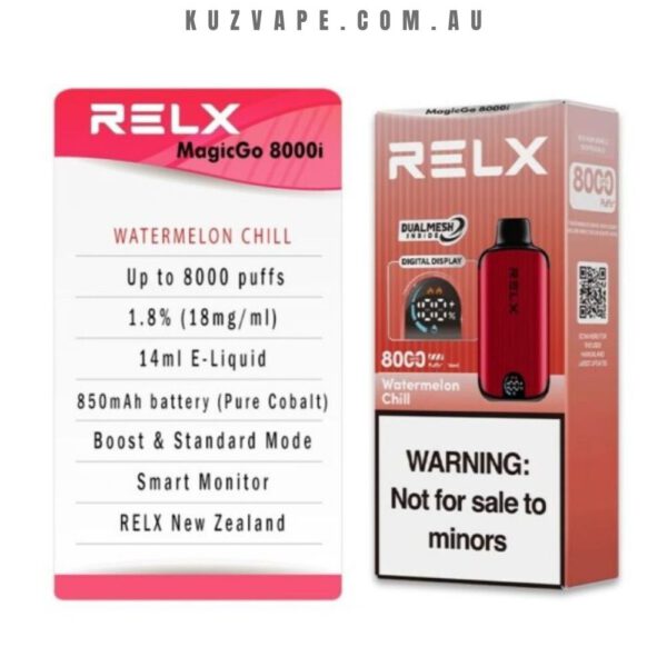 RELX MagicGo 8000 Puffs Strawberry Watermelon - Image 2