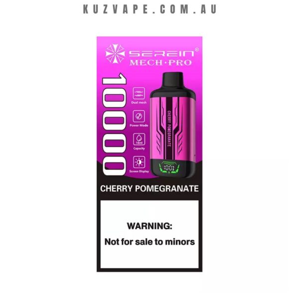 SEREIN MechPro 10000 Puffs Cherry Pomegranate - Image 2