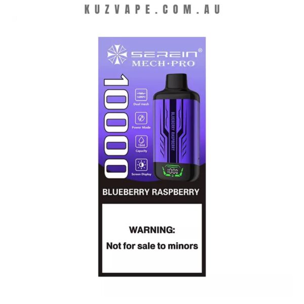 SEREIN MechPro 10000 Puffs Blueberry Raspberry - Image 2