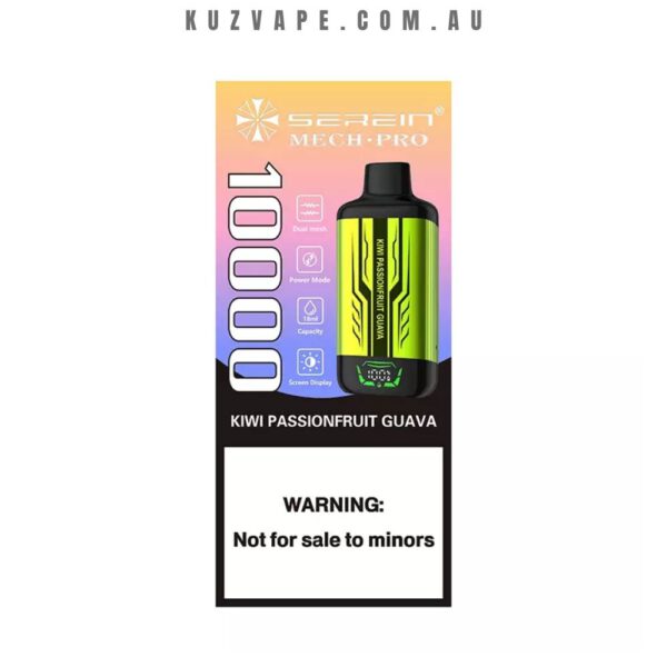 SEREIN MechPro 10000 Puffs Kiwi Passion Fruit Guava - Image 2